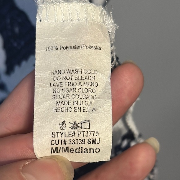 Papermoon Graphic Embellished Cream and White Tank Top - Picture 3 of 6